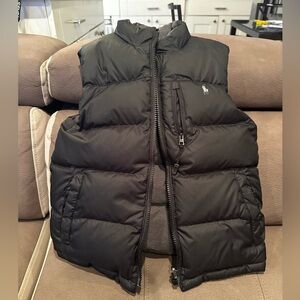 Polo, Ralph Lauren vest, reversible, gray, and black